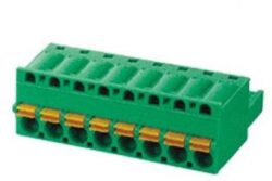 Terminal Blocks: SM C09 0581 03 COC - Schmid-M: PCB Plug-In Terminal Blocks SM C09 0581 03 COC, Straight, Spring RM 5,08mm 3 Poles, green